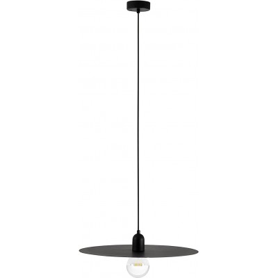Lámpara colgante 60W Forma Redonda Salón, comedor y dormitorio. Estilo moderno y cool. Metal. Color negro