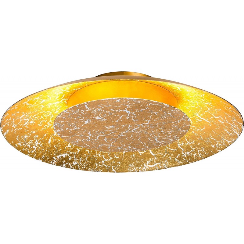 108,95 € Free Shipping | Ceiling lamp 12W Round Shape Ø 38 cm. LED Living room, bedroom and lobby. Metal casting. Orange Color
