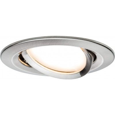 111,95 € Free Shipping | Recessed lighting 20W 2700K Very warm light. Round Shape 8×8 cm. Adjustable LED Living room, dining room and bedroom. Modern Style. Steel, Aluminum and Metal casting. Gray Color