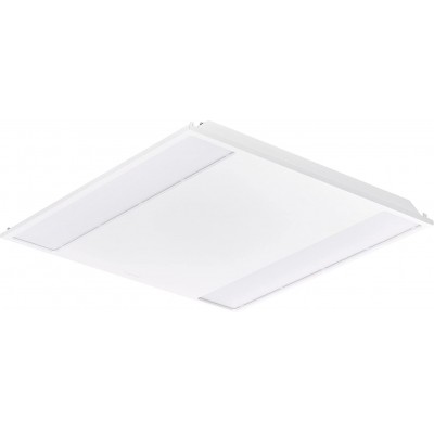91,95 € Free Shipping | Recessed lighting 4000K Neutral light. Square Shape 60×60 cm. Living room. Modern Style. Steel. White Color