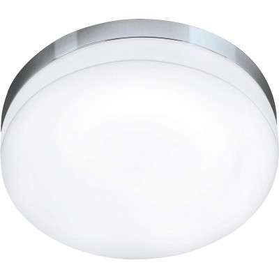 99,95 € Free Shipping | Indoor ceiling light Eglo 16W 3000K Warm light. Round Shape Ø 32 cm. LED Lobby. Modern Style. Steel and Aluminum. Plated chrome Color