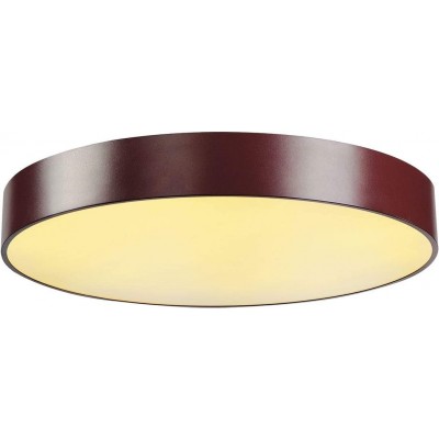 126,95 € Free Shipping | Indoor ceiling light 38W Cylindrical Shape 60×60 cm. LED Living room, dining room and bedroom. Modern Style. Acrylic and Aluminum. Brown Color