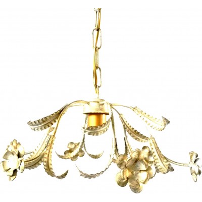 Lámpara de araña 40×40 cm. Salón, dormitorio y vestíbulo. Metal. Color dorado