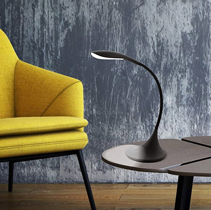 85,95 € Free Shipping | Desk lamp Eglo 4W 3000K Warm light. 38×17 cm. Black Color