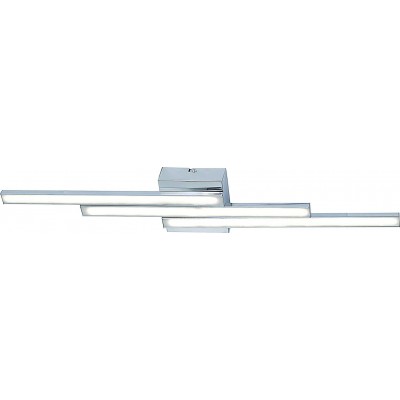 Lâmpada de teto 4W Forma Alongada 70×11 cm. 3 pontos de luz LED Sala de estar, sala de jantar e quarto. Estilo moderno. Acrílico. Cor cinza