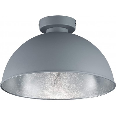 Lámpara de techo Reality 60W Forma Esférica 31×31 cm. Salón. Metal. Color plata