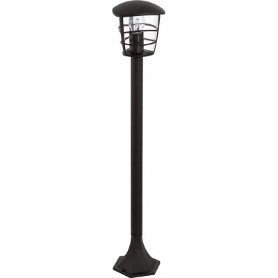 68,95 € Free Shipping | Floor lamp Eglo 60W Cylindrical Shape 94×17 cm. Lampshade design Living room, dining room and lobby. Steel and Aluminum. Black Color
