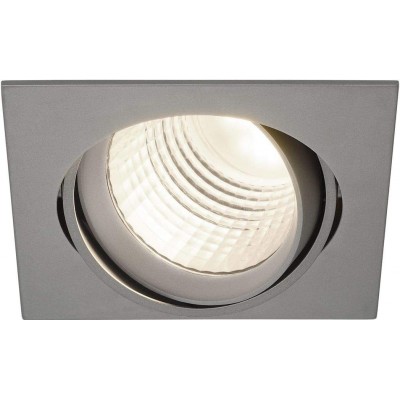 103,95 € Free Shipping | Recessed lighting 27W Square Shape 19×16 cm. Adjustable Living room, dining room and bedroom. Aluminum. Gray Color