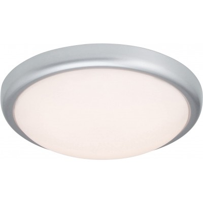 24,95 € Free Shipping | Indoor ceiling light 15W Round Shape 33×33 cm. Living room, dining room and bedroom. Modern Style. PMMA and Metal casting. Gray Color