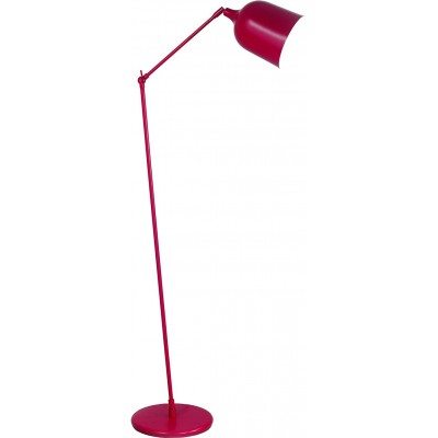 Lampada da pavimento 40W 128×37 cm. Regolabile Soggiorno, sala da pranzo e atrio. Stile moderno. Metallo. Colore rosa