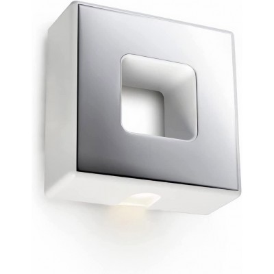 Lampada da parete per interni 10W Forma Quadrata 13×13 cm. LED Soggiorno, camera da letto e atrio. Stile moderno. Colore grigio