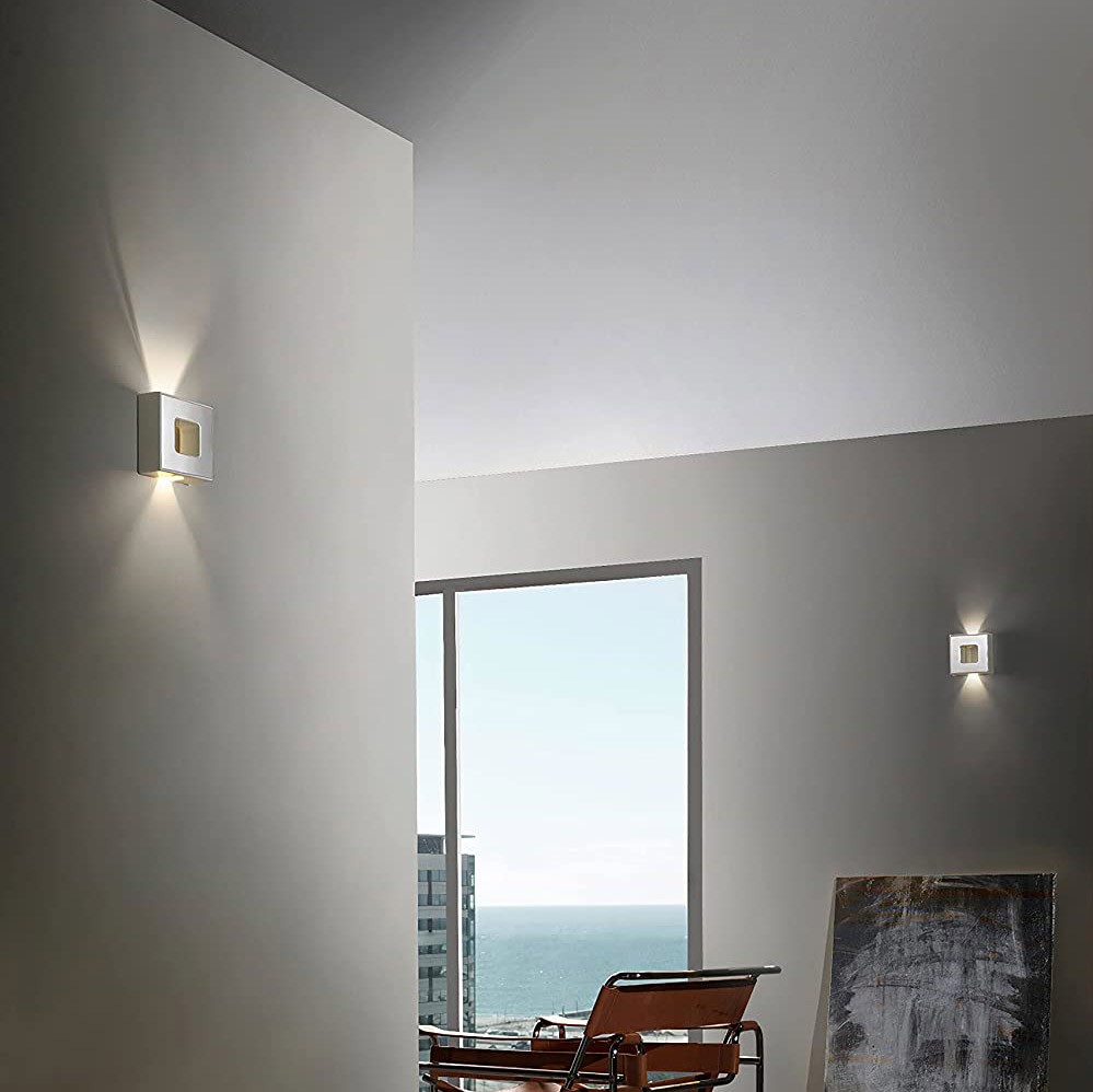 128,95 € Envoi gratuit | Applique murale d'intérieur 10W 13×13 cm. LED Couleur gris