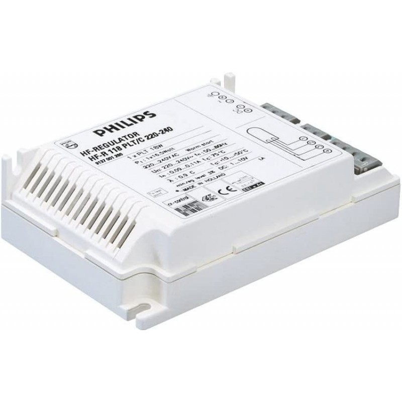 99,95 € Бесплатная доставка | Осветительная арматура Philips 10W 35×35 cm. Пмма и металл. Серый Цвет