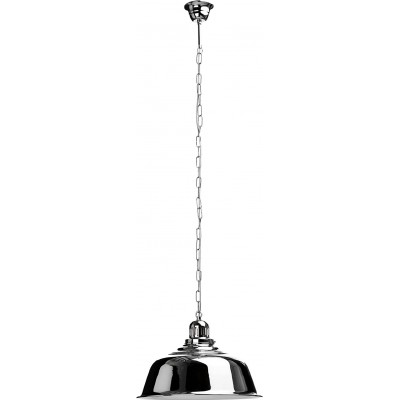 Lámpara colgante Forma Redonda 122×38 cm. Salón, dormitorio y vestíbulo. Estilo moderno. Metal. Color cromado
