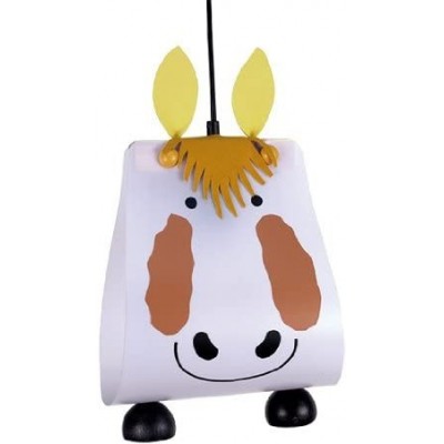 72,95 € Free Shipping | Kids lamp 60W 2700K Very warm light. Ø 5 cm. Horse design Living room, dining room and lobby. Modern Style. PMMA. White Color