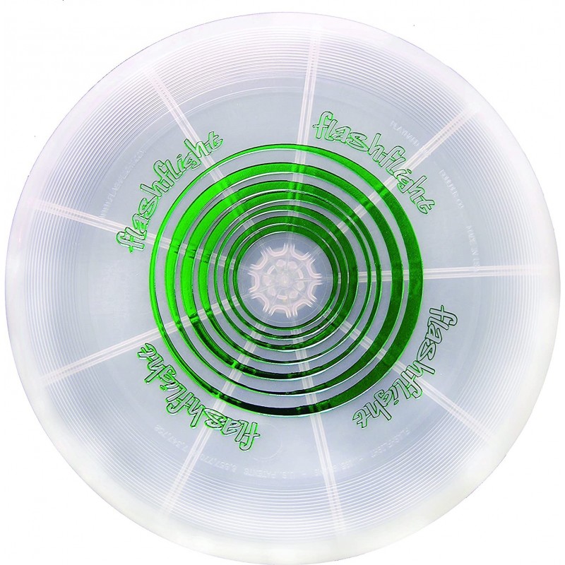 109,95 € Envío gratis | Artículos LED Forma Redonda 27×27 cm. Diseño en forma de disco volador. Brilla en la oscuridad Salón, comedor y vestíbulo. Color verde