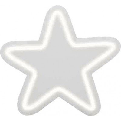 Artículos LED 40×40 cm. Diseño en forma de estrella Salón, comedor y dormitorio. Color blanco