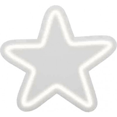 98,95 € Envio grátis | Produtos LED 40×40 cm. Design em forma de estrela Cor branco