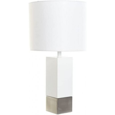 台灯 50W 圆柱型 形状 37×19 cm. 饭厅, 卧室 和 大堂设施. 金属. 白色的 颜色