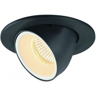 155,95 € Free Shipping | Recessed lighting 9W Round Shape 11×11 cm. Adjustable Dining room, bedroom and lobby. Aluminum. Black Color