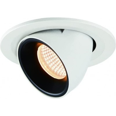 Inneneinbauleuchte 9W Runde Gestalten 11×11 cm. Einstellbare LED Wohnzimmer, esszimmer und empfangshalle. Aluminium. Weiß Farbe