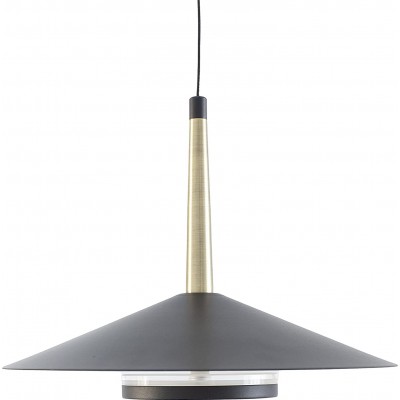 137,95 € Free Shipping | Hanging lamp 8W Ø 25 cm. Stainless steel, crystal and metal casting. Black Color