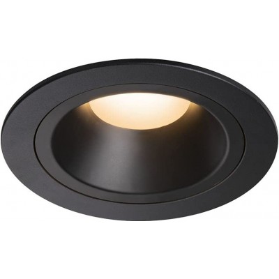 144,95 € Free Shipping | Recessed lighting 17W Round Shape 11×11 cm. Position adjustable LED Dining room, bedroom and lobby. Modern Style. Polycarbonate. Black Color