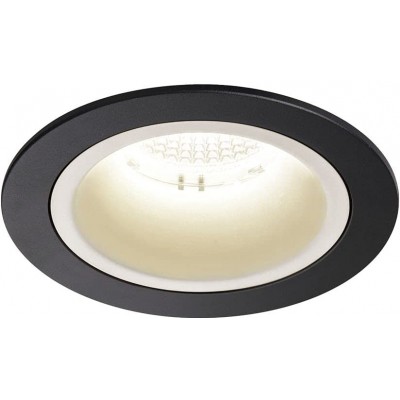 144,95 € Free Shipping | Recessed lighting 17W Round Shape 11×11 cm. Position adjustable LED Living room, bedroom and lobby. Modern Style. Aluminum and Polycarbonate. Black Color