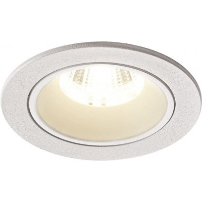 屋内埋め込み式照明 9W 円形 形状 8×8 cm. 位置調整可能なLED リビングルーム, ベッドルーム そして ロビー. モダン スタイル. ポリカーボネート. 白い カラー