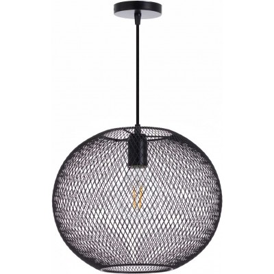 51,95 € Spedizione Gratuita | Lampada a sospensione 35×35 cm. Metallo. Colore nero