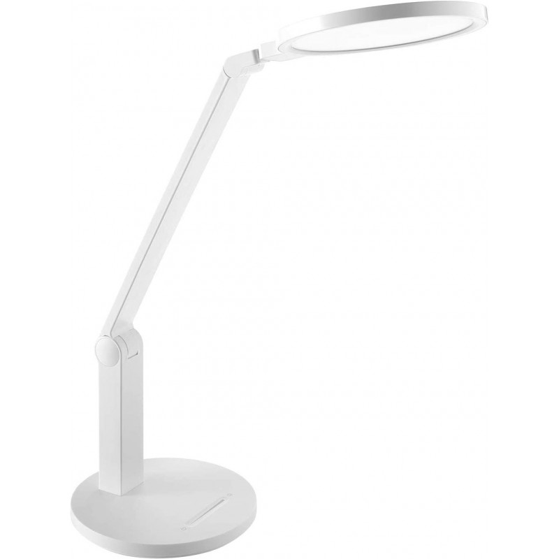 75,95 € Free Shipping | Desk lamp 15W 4000K Neutral light. 65×29 cm. Articulating and dimmable LED Pmma. White Color