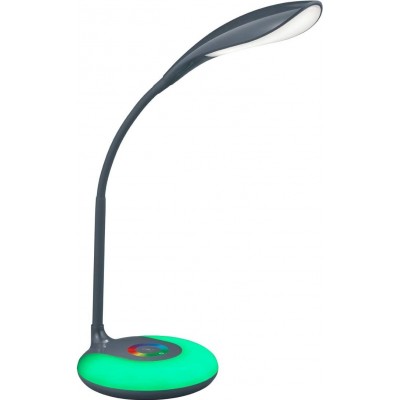 Lámpara de escritorio Reality 4W 34×24 cm. Flexible Salón, comedor y dormitorio. Estilo moderno. PMMA. Color negro