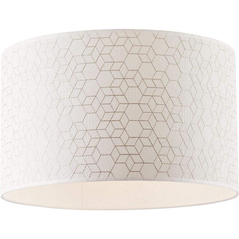 121,95 € Free Shipping | Lamp shade 27 cm. Tulip Metal casting, paper and textile. White Color