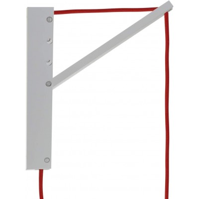 91,95 € Kostenloser Versand | Innenwandleuchte 33×16 cm. Dimmbar Textil. Grau Farbe