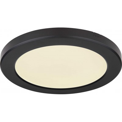 55,95 € Free Shipping | Indoor ceiling light 18W Round Shape LED Living room, bedroom and lobby. PMMA. Black Color