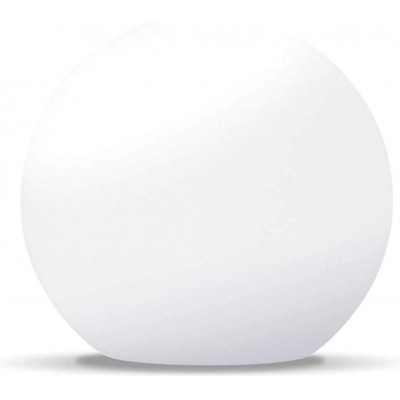 62,95 € 免费送货 | 台灯 球形 形状 Ø 25 cm. 客厅, 饭厅 和 卧室. 聚碳酸酯. 白色的 颜色