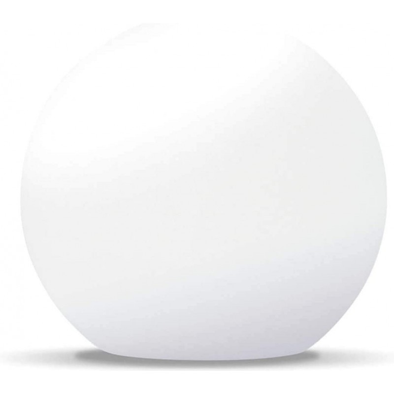 62,95 € 免费送货 | 台灯 球形 形状 Ø 25 cm. 客厅, 饭厅 和 卧室. 聚碳酸酯. 白色的 颜色