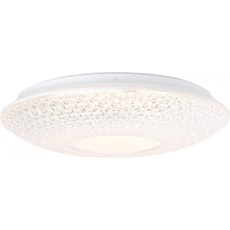 89,95 € Free Shipping | Indoor ceiling light 23W 3000K Warm light. Round Shape 42×42 cm. Dining room, bedroom and lobby. Modern Style. PMMA and Metal casting. White Color