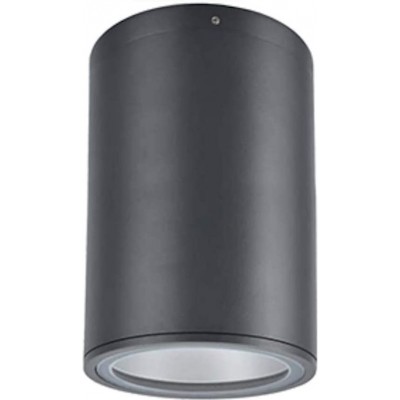 室内射灯 12W 圆柱型 形状 19×11 cm. 客厅, 卧室 和 大堂设施. 铝. 黑色的 颜色
