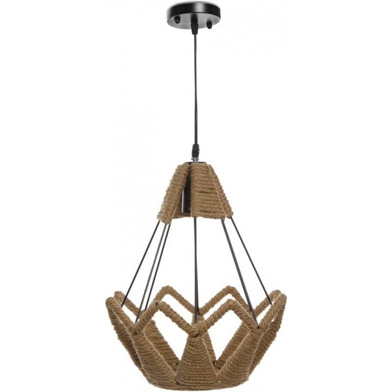 99,95 € Free Shipping | Hanging lamp 50×12 cm. Living room, dining room and lobby. Vintage Style. Aluminum. Brown Color