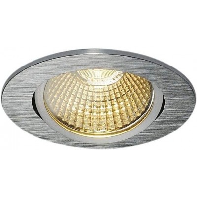 119,95 € Free Shipping | Recessed lighting 7W 2000K Very warm light. Round Shape 8×8 cm. Position adjustable LED Living room, bedroom and lobby. Aluminum. Gray Color