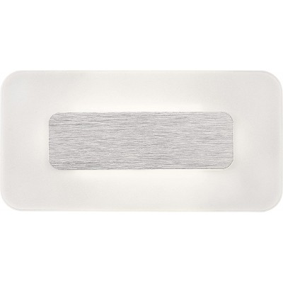 81,95 € Envío gratis | Pantalla para lámpara 6W 20×10 cm. Acrílico, aluminio y cristal. Color aluminio