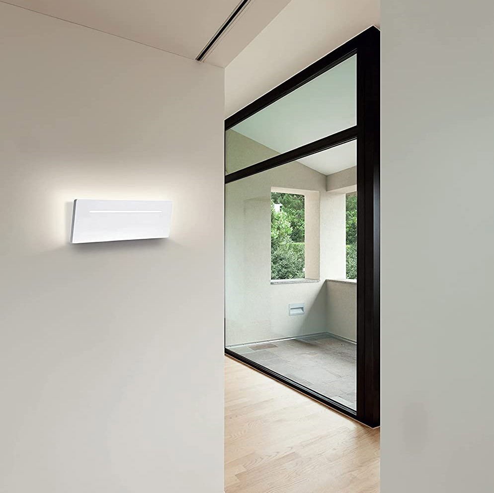 89,95 € Kostenloser Versand | Innenwandleuchte 16W 4000K Neutrales Licht. 35×12 cm. Aluminium, kristall und metall. Weiß Farbe