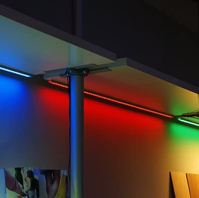 61,95 € Spedizione Gratuita | Apparecchi di illuminazione 100×3 cm. Profilo a U per montaggio su superficie Alluminio. Colore grigio