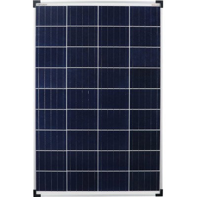 太阳能照明 长方形 形状 101×66 cm. 太阳能充电。多晶 阳台, 花园 和 公共场所. 黑色的 颜色
