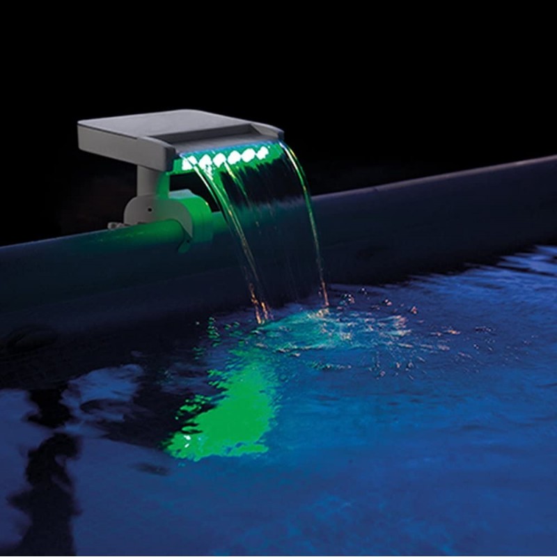 99,95 € Free Shipping | Aquatic lighting Rectangular Shape 33×29 cm. Waterfall shaped design Pool. PMMA. White Color