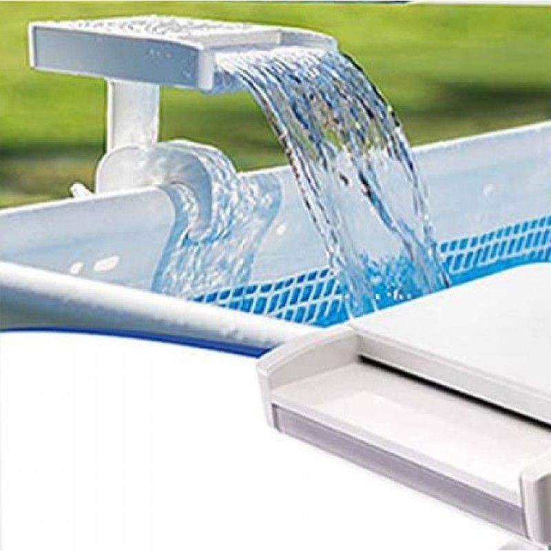 99,95 € Free Shipping | Aquatic lighting Rectangular Shape 33×29 cm. Waterfall shaped design Pool. PMMA. White Color