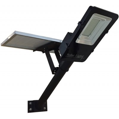 Foco proyector exterior 60W 6000K Luz fría. 48×41 cm. Proyector LED orientable. Recarga solar Color negro