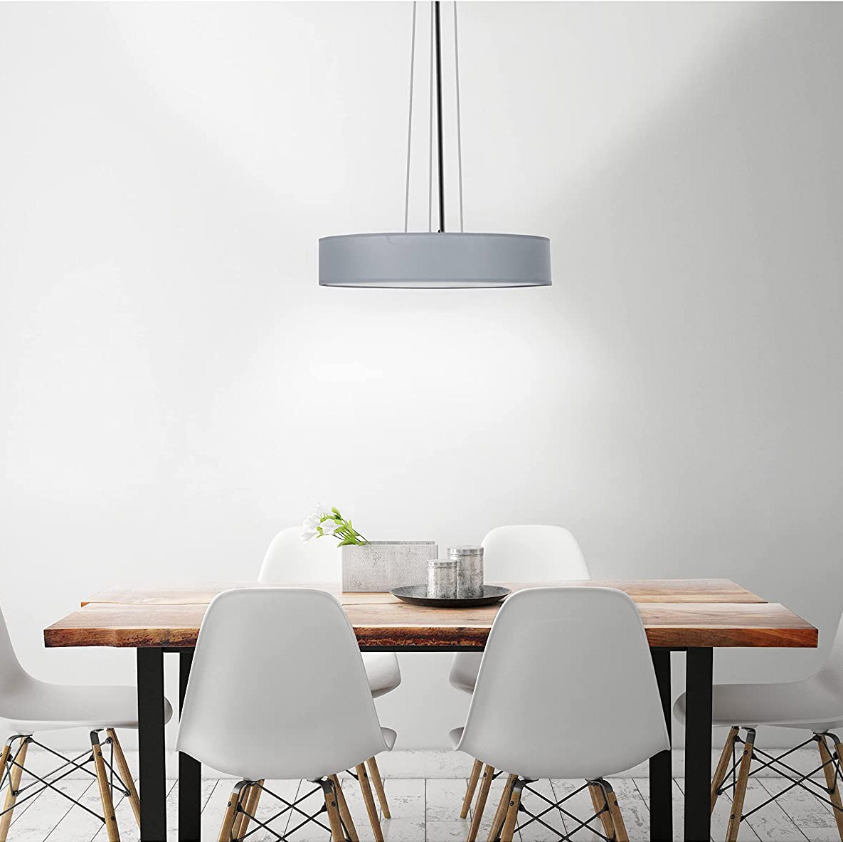 97,95 € Бесплатная доставка | Внутренний потолочный светильник 62×62 cm. Пмма и металл. Серый Цвет