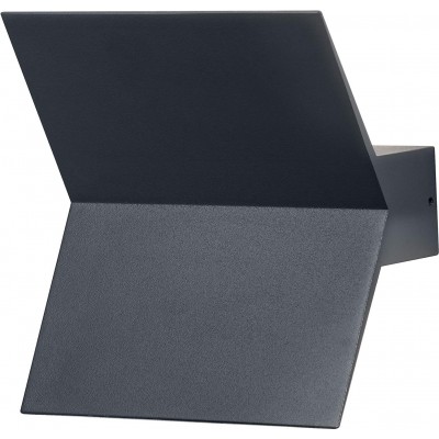 79,95 € Envío gratis | Aplique de pared exterior 10W 3000K Luz cálida. 18×17 cm. Aluminio. Color gris